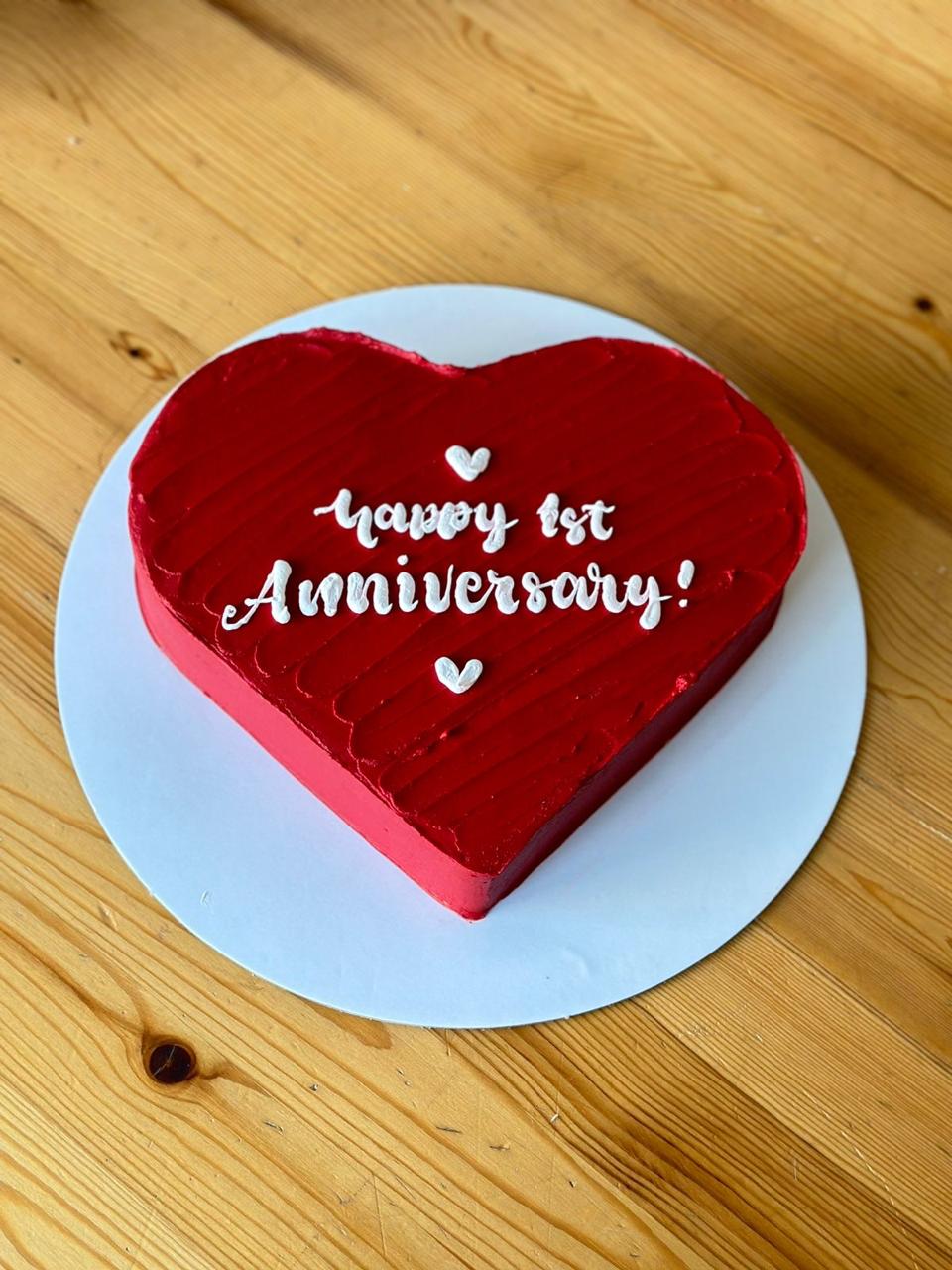Heart Shape- Red Buttercream